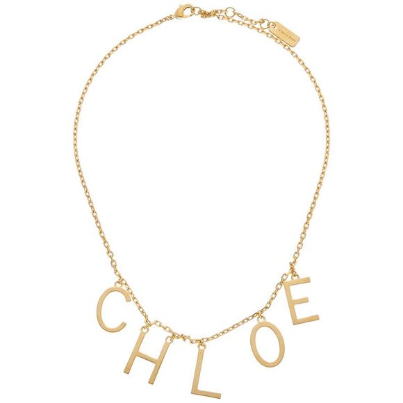 Chloé Logo Necklace Yellow